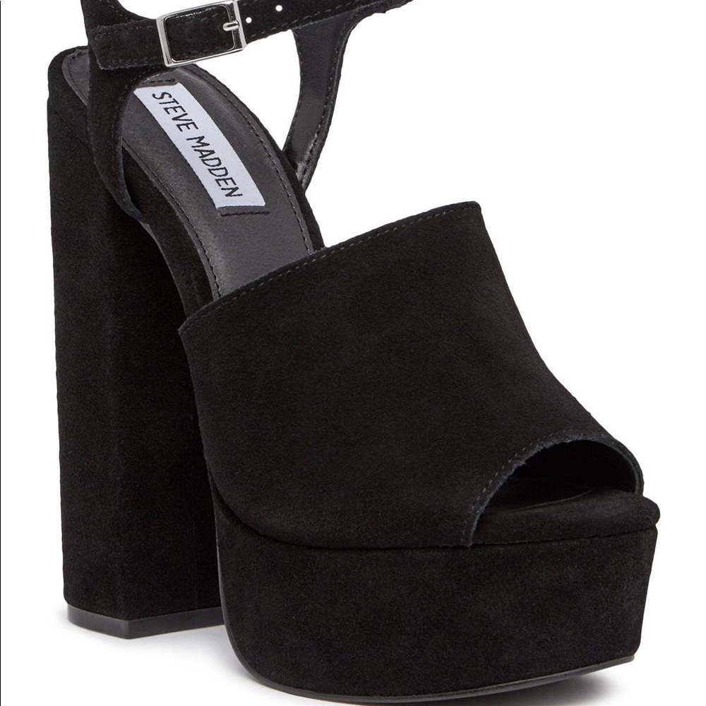 Steve Madden melina platform black heels
